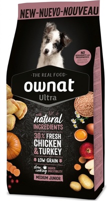 Pienso Perros Ownat Ultra Medium Junior Cachorros 3 kg